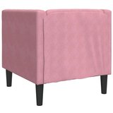  Fotelja Chesterfield ružičasta baršunasta | shoptok.hr
