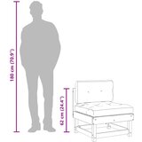 Srednja sofa od masivnog drva duglazije s jastucima | shoptok.hr
