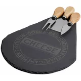 Premier Housewares Set daska za rezanje i 3 noža za sir Cheese