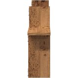 vidaXL Stenska polica 2 kosa starinski les 38x12x38 cm inženirski les | Shoptok.si