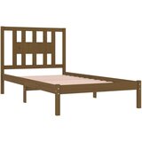  Posteljni okvir medeno rjav iz trdne borovine 100x200 cm, (20643734) | Shoptok.si