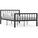 Maison Chic Posteljni okvir - Dvoposteljna postelja - Zakonska postelja črn kovinski 120x200 cm-J14168, (21761495) | Shoptok.si