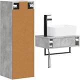  Set namještaja za kupaonicu 2 kom. Betonska siva 33 x 34,5 x 100 cm | Shoptok.si