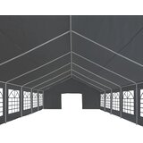 Šator za zabave od PE-a 6 x 12 m sivi | shoptok.hr