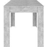  Blagovaonski stol siva boja betona 140x74 5x76 cm od iverice | shoptok.hr