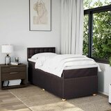  Krevet s oprugama i madracem tamnosmeđi 90 x 190 cm od tkanine | shoptok.hr