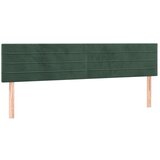  The Living Store Posteljno vzglavje 2 kosa temno zeleno 90x5x78/88 cm žamet - Vzglavje, (21488000) | Shoptok.si
