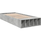  Okvir kreveta boja betona 100x200 cm od konstruiranog drva | shoptok.hr