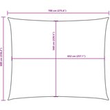  Jedro protiv sunca od tkanine Oxford pravokutno 6 x 7 m žuto | shoptok.hr
