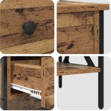 vidaXL nočna omarica Stari les 40x42x45 cm Inženirski les | Shoptok.si