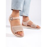Sergio Leone Light pink platform sandals by | Shoptok.si