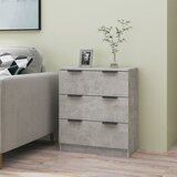  Komoda siva boja betona 60x30x70 cm od konstruiranog drva | Eponuda.ba