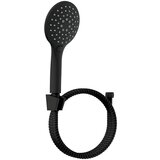 CAMARGUE Maui Tuš slušalica s držačem i crijevom (3 Kom., Promjer ručnog tuša: 12,5 cm, Crna) + BAUHAUS jamstvo 5 godina | shoptok.hr