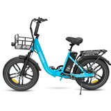 Samebike C05 Pro Step-through zložljivo e-kolo, 500 W 36 V 13 Ah, debela pnevmatika, cijan, (21960378) | Shoptok.si
