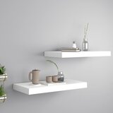 vidaXL Plutajuće zidne police 2 kom bijele 50 x 23 x 3,8 cm MDF Cijene