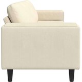  Kavč krema 250 x 77 x 76 cm Žametna tkanina | Shoptok.si