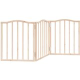 vidaXL Vrata za pse s 3 panela sklopiva 150 cm od drva topole | shoptok.hr