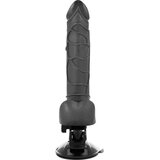BaseCock Vibrator Realistic Remote Control Black 19,5 Cm | Shoptok.si