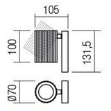  Redo 01-2548 - Zidno spot svetlo DELPHI 1xGU10/7W/230V belo | Eponuda.com