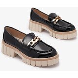 Resti Lacquered women's moccasins in black Aquan- Footwear | Shoptok.si