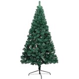  Umjetna osvijetljena polovica božićnog drvca zelena 120 cm | Eponuda.com