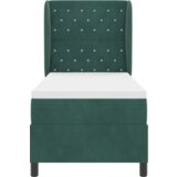 Box Postelja z vzmetnico Temno Zelena 80x200 cm Žamet, (22052642) | Shoptok.si