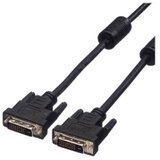 Value DVI priključni kabel DVI-D 24+1-polni utikač 3.00 m crna 11.99.5535 sa zaštitom, mogućnost vijčanog spajanja DVI k Cijene