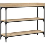  Konzolni stol s policama boja hrasta sonome 100 x 30 x 80 cm | shoptok.hr