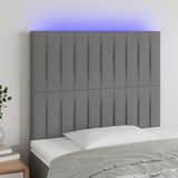  LED uzglavlje tamnosivo 100x5x118/128 cm od tkanine | shoptok.hr