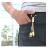 Ldnio data kabl LC89 sa priveskom za iPhone 5/iPhone 6/6S/micro USB zlatni | ePonuda.com