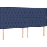  Box spring postelja z vzmetnico LED modra 200x200 cm blago, (20761240) | Shoptok.si