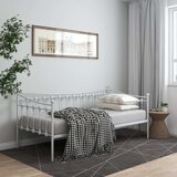  Okvir za krevet na razvlačenje bijeli metalni 90 x 200 cm | shoptok.hr