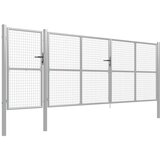  Vrata jeklena 500x150 cm srebrna, (20761385) | Shoptok.si