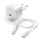 Hama Mini Brzi Punjač Sa USB-C Kablom, PD, 25W, 1.5m Beli Cene