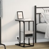 vidaXL Noćni ormar s ladicama Sivi hrast sonoma 41.5 x 26 x 60.5 cm Cijene