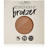 puroBIO cosmetics Resplendent bronzer nadomestno polnilo odtenek 01 Pale Brown 9 g u