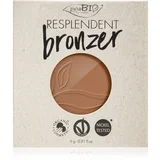 puroBIO cosmetics Resplendent bronzer nadomestno polnilo odtenek 01 Pale Brown 9 g