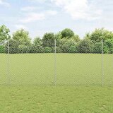  Ograda od lančanih veza s postom 10 x 1,6 m Srebrna Mreža | shoptok.hr