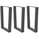  Noge za blagovaonski stol V-oblika 3 kom antracit 70 x (72-73,3) cm čelik | shoptok.hr