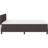 Box Postelja z vzmetnico z vzmetnico Temno rjava 160 x 200 cm blago, (5000127572) | Shoptok.si
