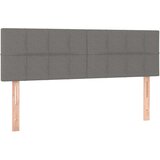  Uzglavlja 2 kom tamnosiva 72 x 5 x 78/88 cm od tkanine | shoptok.hr
