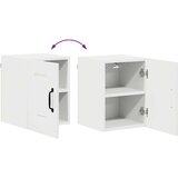 vidaXL Stenska kuhinjska omarica s polico 2 pcs Visok sijaj bela | Shoptok.si