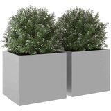 vidaXL Sadilice 2 kom srebrne 32 x 30 x 29 cm od pocinčanog čelika | shoptok.hr