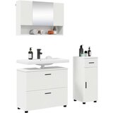  Set namještaja za kupaonicu 3 pcs Bijelo 76.5 x 35 x 64 cm | shoptok.hr