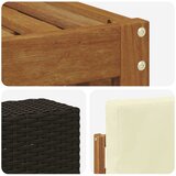  Set vanjskih sofa 9 kom. Prirodna i krem | shoptok.hr