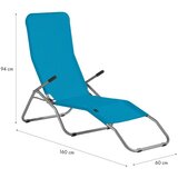 Nils turistička plažna ležaljka tirkizna | shoptok.hr