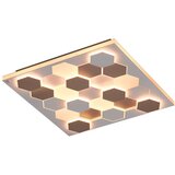 CINQUE bela led stropna svetilka z glasovnim upravljanjem s pomočjo mobilne aplikacije s kovinskim senčilom 55x55 cm cifavo – | Shoptok.si
