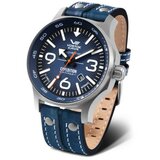 Vostok Europe muški expedition north pole 1 automatik plavi srebrni sportsko elegantni ručni sat sa plavim kožnim kaišem ( yn55/595a638k ) cene
