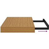  Polica na zidu 4 pcs Bež 40 x 23 5 x 4 cm Konstruirano drvo | shoptok.hr