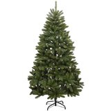 vidaXL Umestno božično drevo z LED lučmi Zelena 180 cm PVC in kovina | Shoptok.si